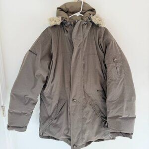 🧥❄️ Columbia Men’s Heavyweight Insulated Parka – Olive – Size L